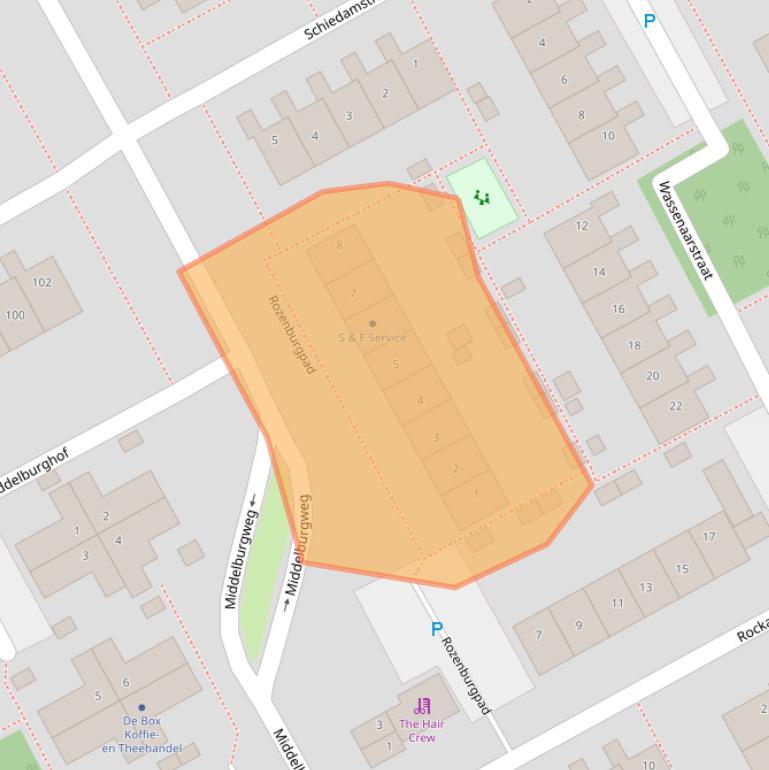 Kaart van postcodegebied 1324TP.