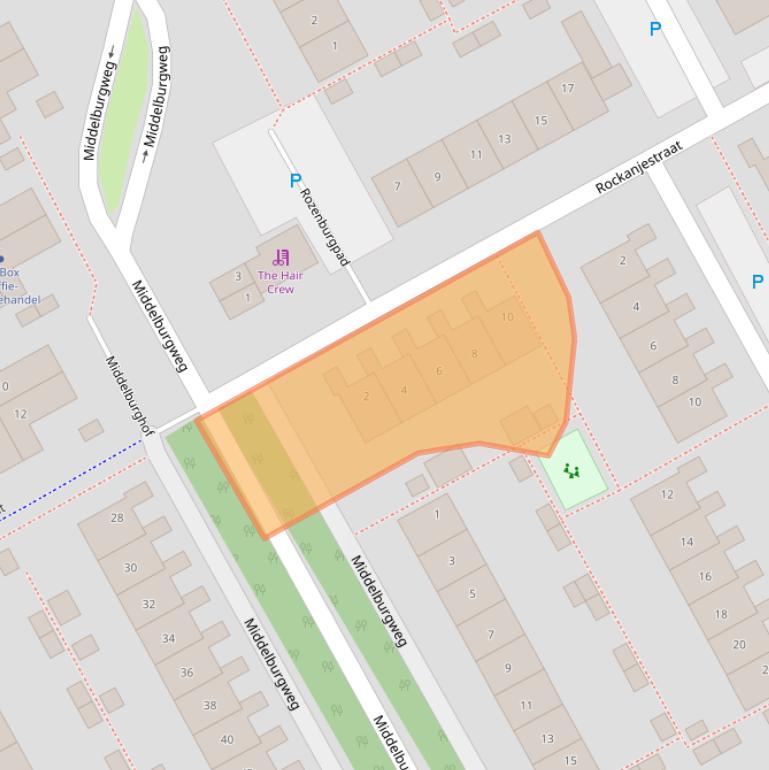 Kaart van postcodegebied 1324TT.