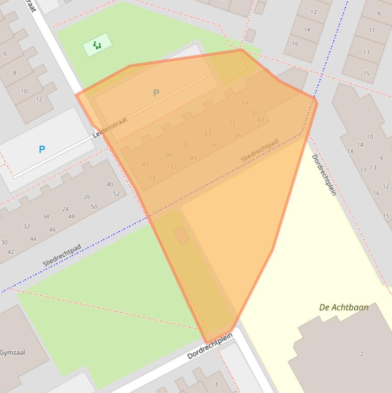 Kaart van postcodegebied 1324VL.