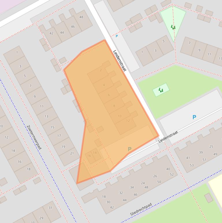 Kaart van postcodegebied 1324VM.