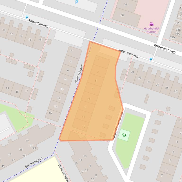 Kaart van postcodegebied 1324VP.