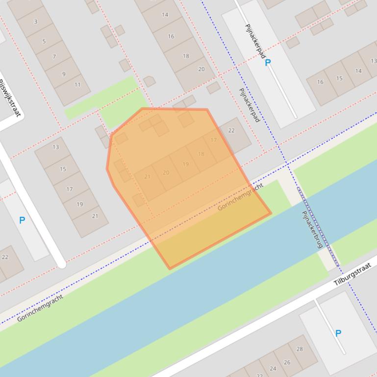 Kaart van postcodegebied 1324VW.