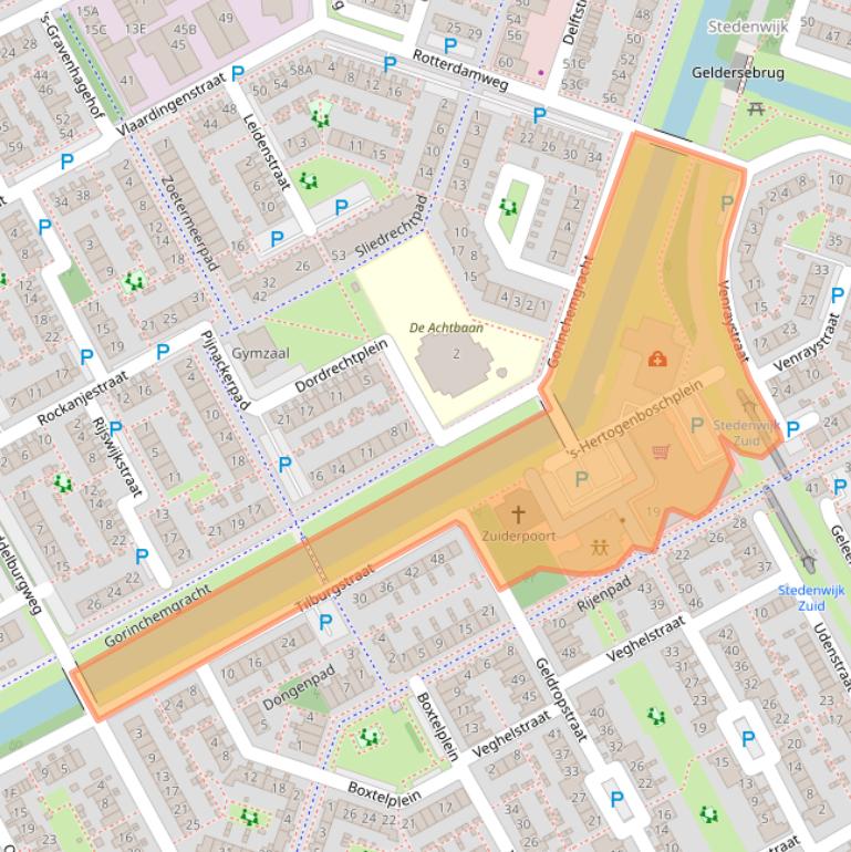 Kaart van postcodegebied 1324WB.
