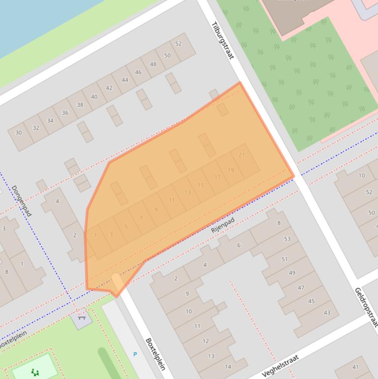 Kaart van postcodegebied 1324WC.