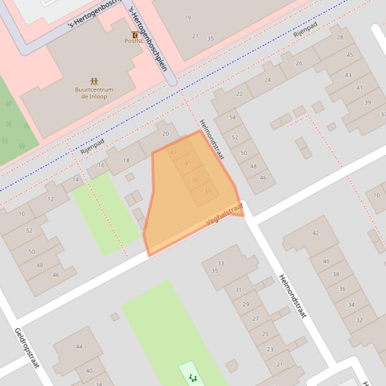 Kaart van postcodegebied 1324WP.