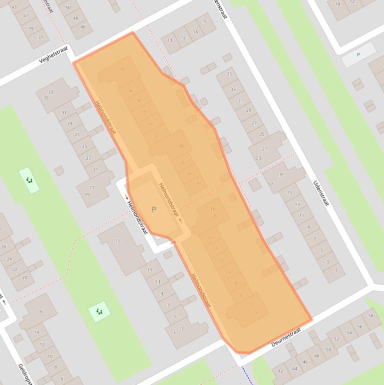 Kaart van postcodegebied 1324WR.