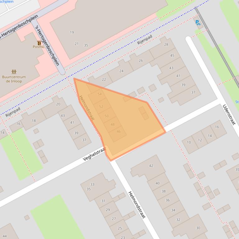 Kaart van postcodegebied 1324WS.