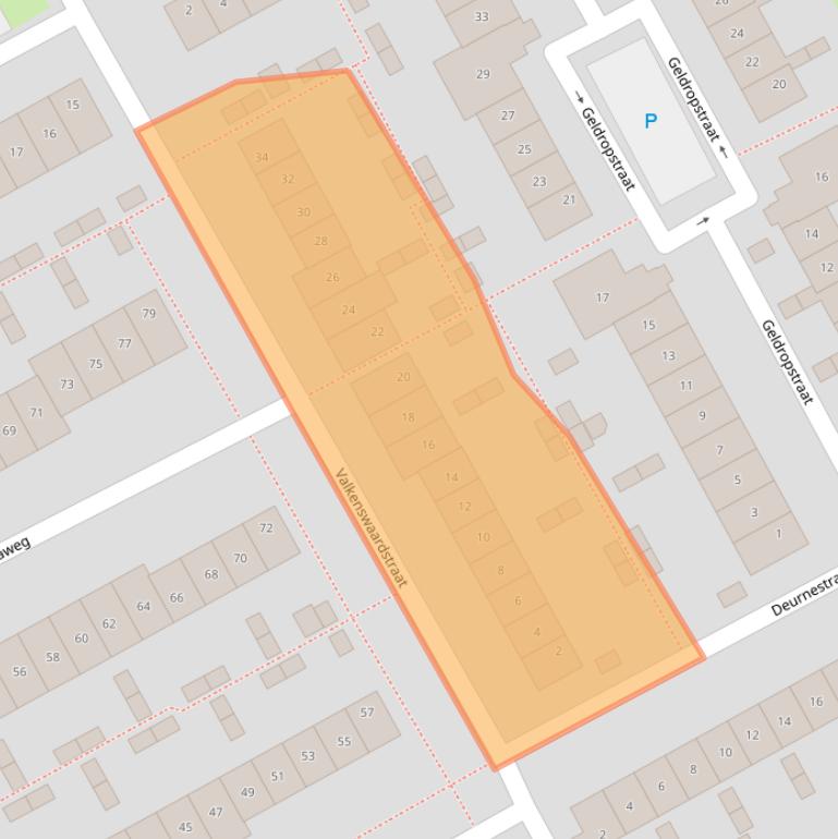 Kaart van postcodegebied 1324XD.