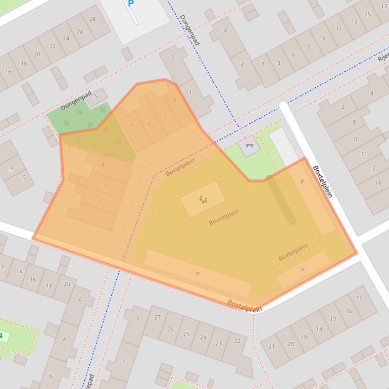Kaart van postcodegebied 1324XE.