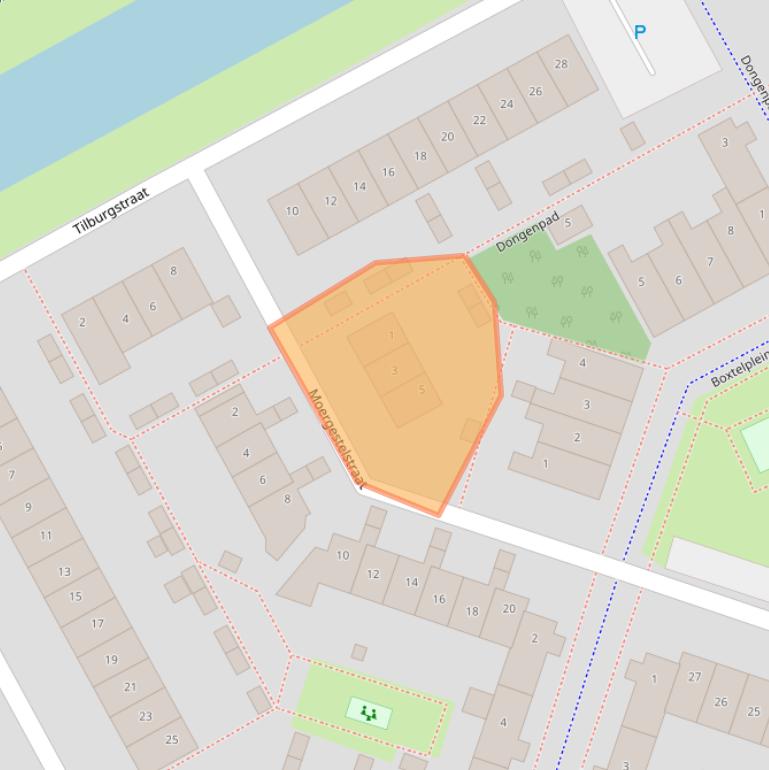 Kaart van postcodegebied 1324XL.