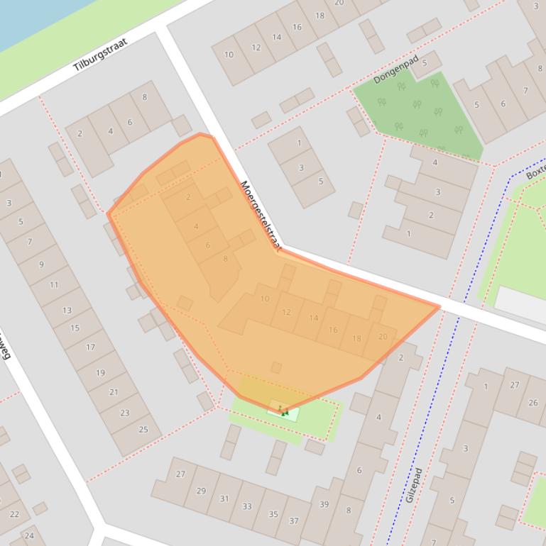Kaart van postcodegebied 1324XM.