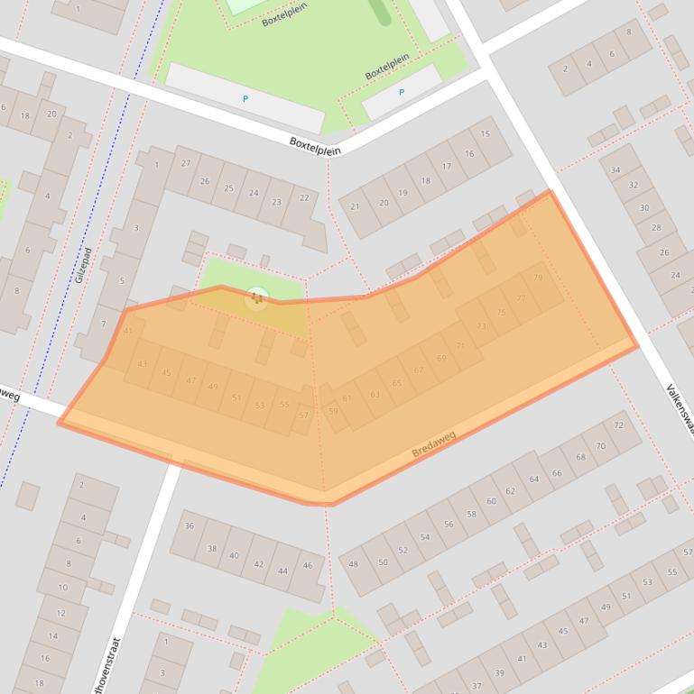 Kaart van postcodegebied 1324XT.