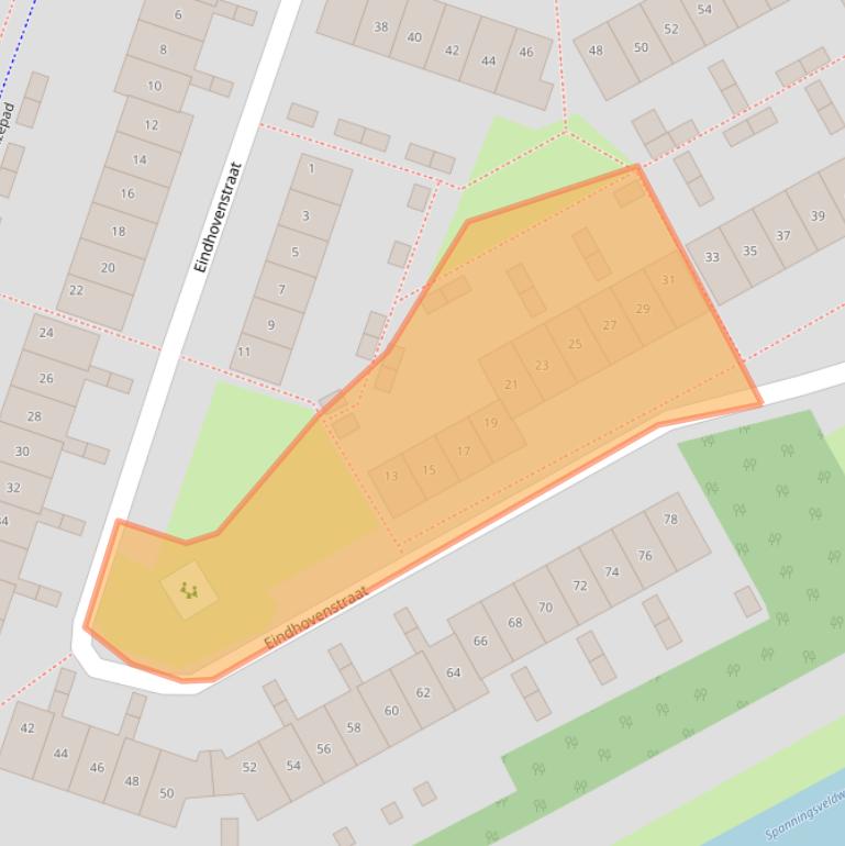 Kaart van postcodegebied 1324ZA.