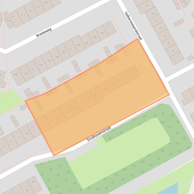 Kaart van postcodegebied 1324ZB.