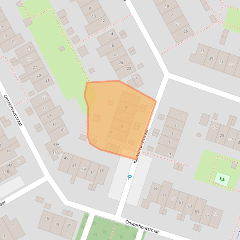 Kaart van postcodegebied 1324ZM.