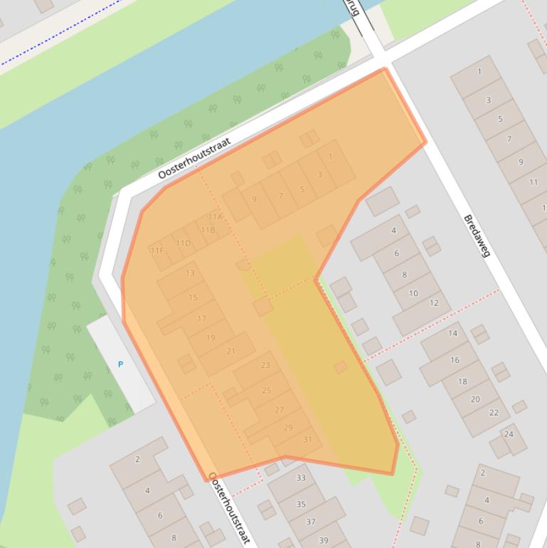 Kaart van postcodegebied 1324ZN.