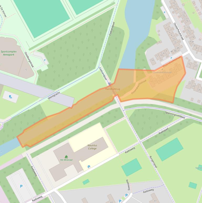 Kaart van postcodegebied 1324ZV.