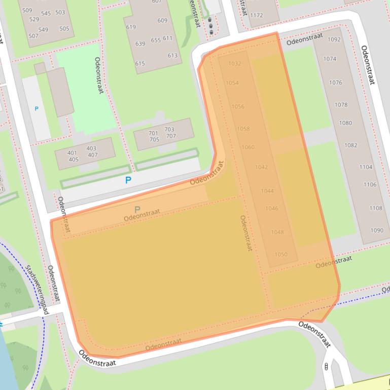 Kaart van postcodegebied 1325AG.