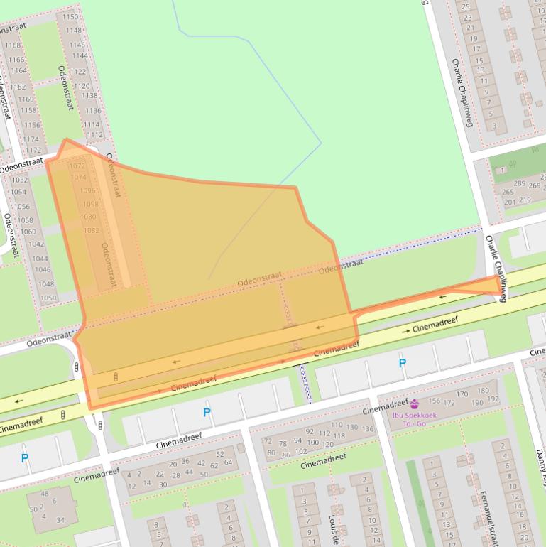 Kaart van postcodegebied 1325AH.