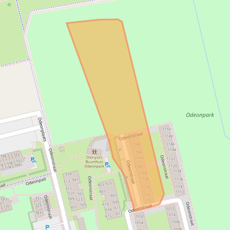 Kaart van postcodegebied 1325AK.