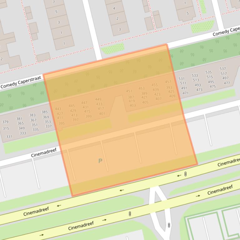 Kaart van postcodegebied 1325EK.