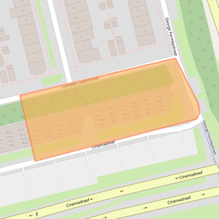 Kaart van postcodegebied 1325EL.