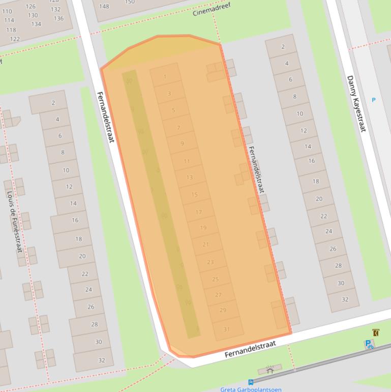 Kaart van postcodegebied 1325GC.