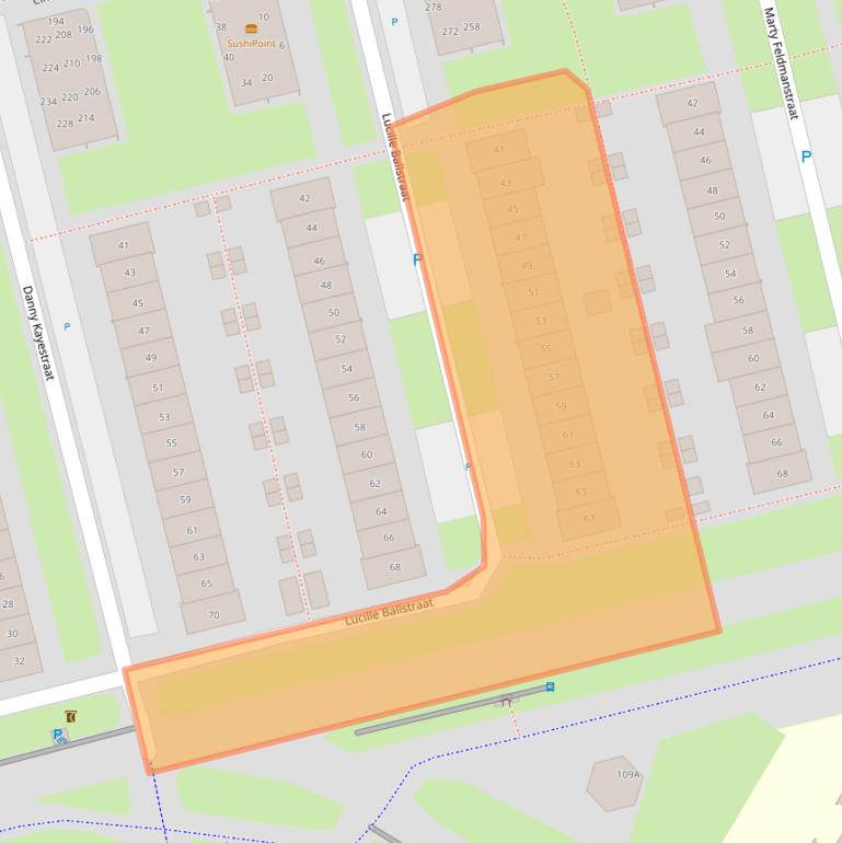 Kaart van postcodegebied 1325GH.