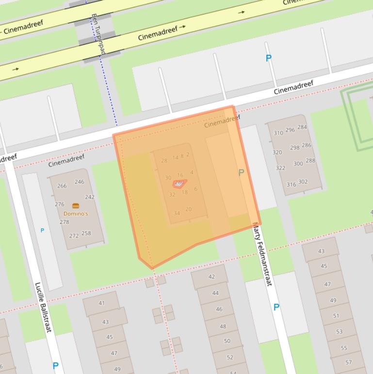 Kaart van postcodegebied 1325GM.