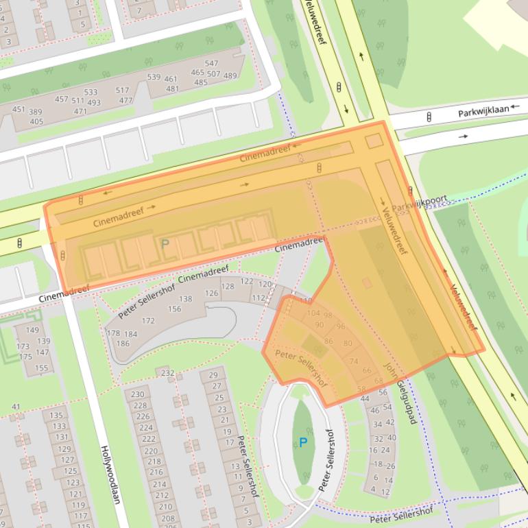 Kaart van postcodegebied 1325GW.
