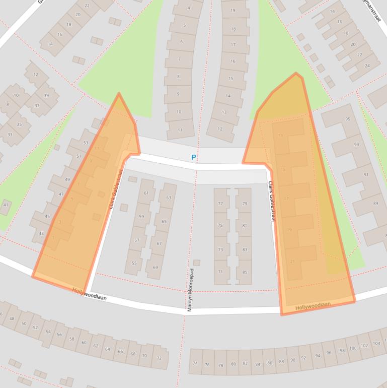 Kaart van postcodegebied 1325HG.