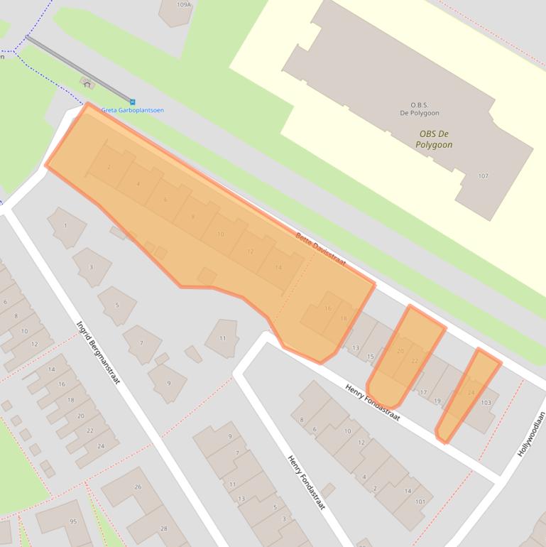 Kaart van postcodegebied 1325HL.