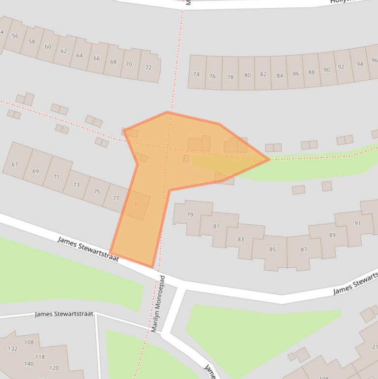 Kaart van postcodegebied 1325HW.