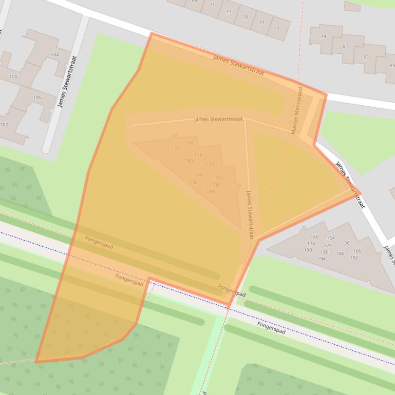 Kaart van postcodegebied 1325JJ.