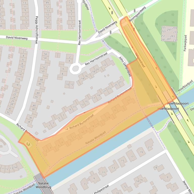 Kaart van postcodegebied 1325KL.