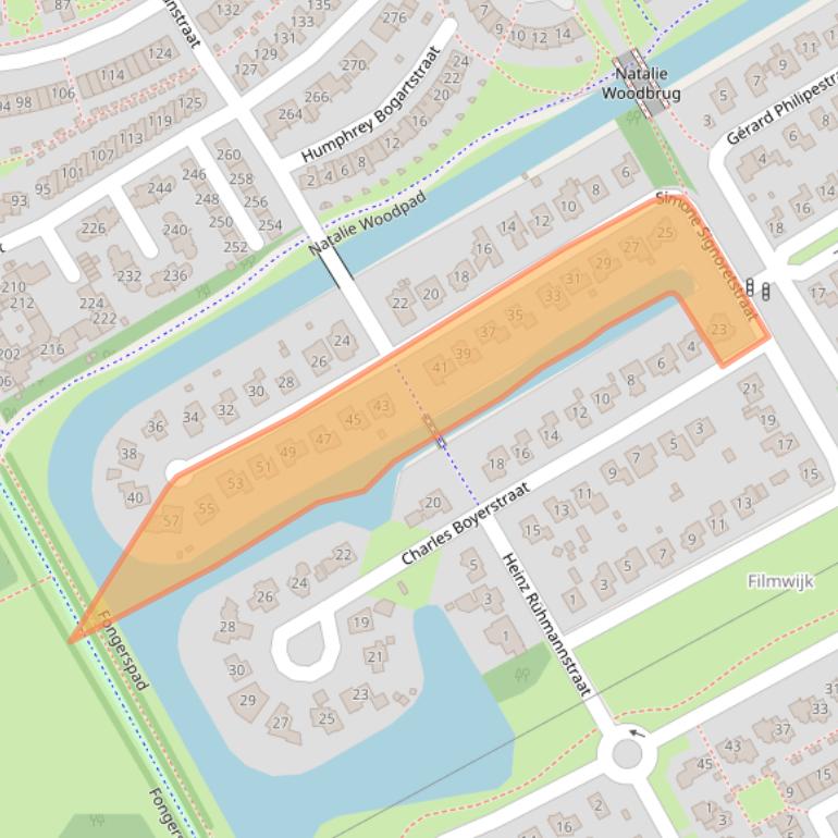 Kaart van postcodegebied 1325LC.