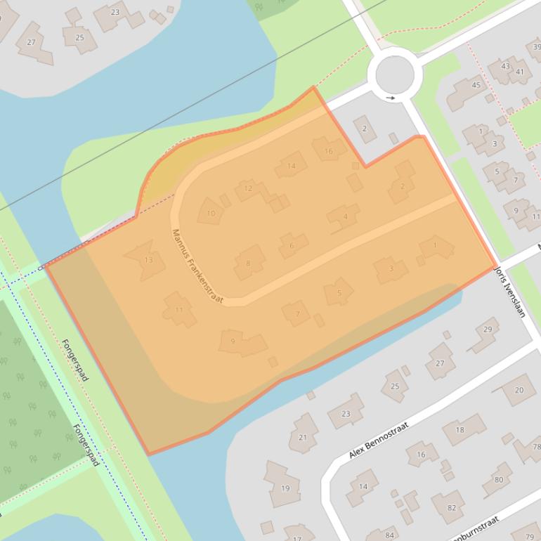 Kaart van postcodegebied 1325LT.