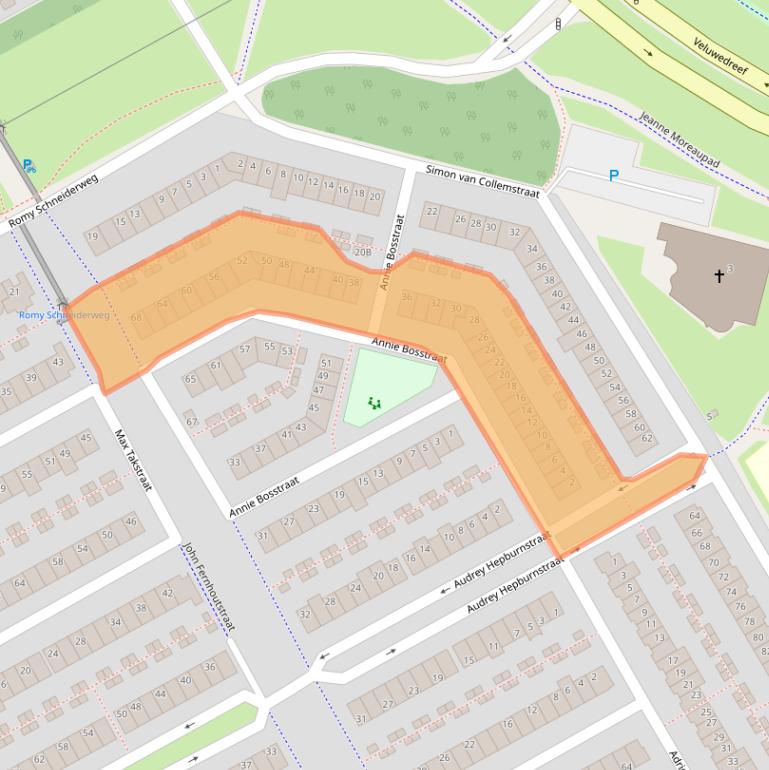 Kaart van postcodegebied 1325ND.