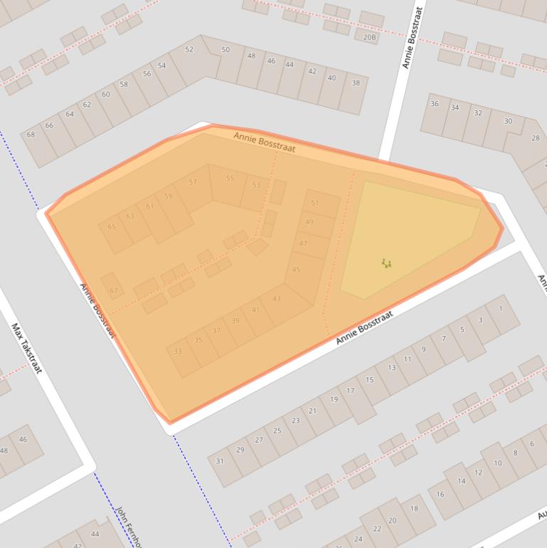 Kaart van postcodegebied 1325NE.
