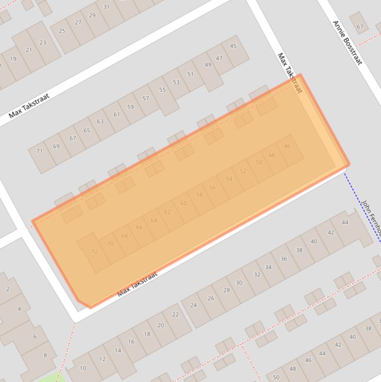 Kaart van postcodegebied 1325NJ.