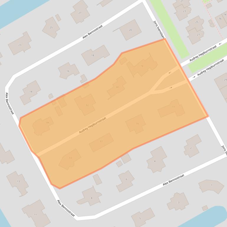 Kaart van postcodegebied 1325NS.