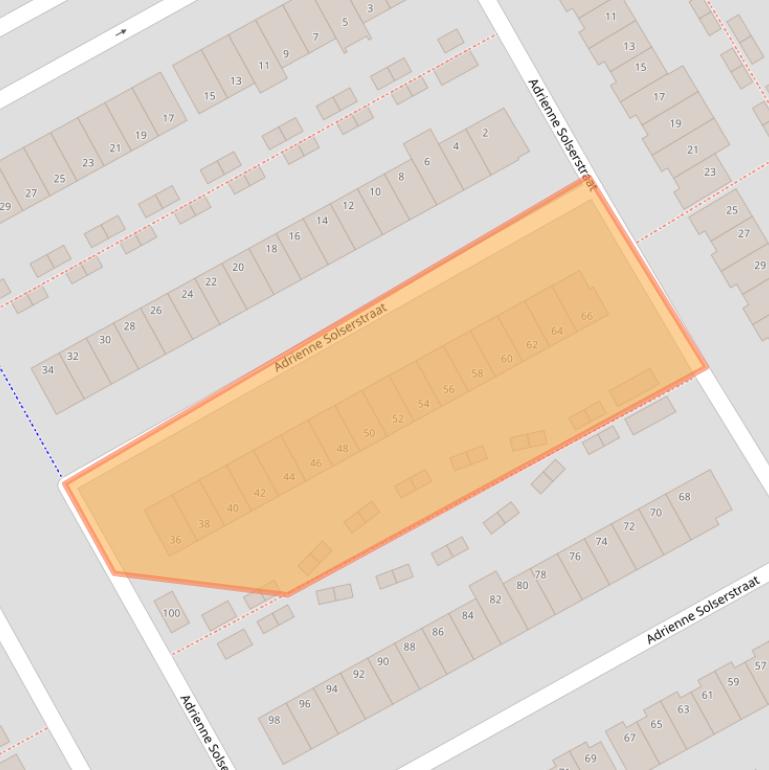 Kaart van postcodegebied 1325NX.