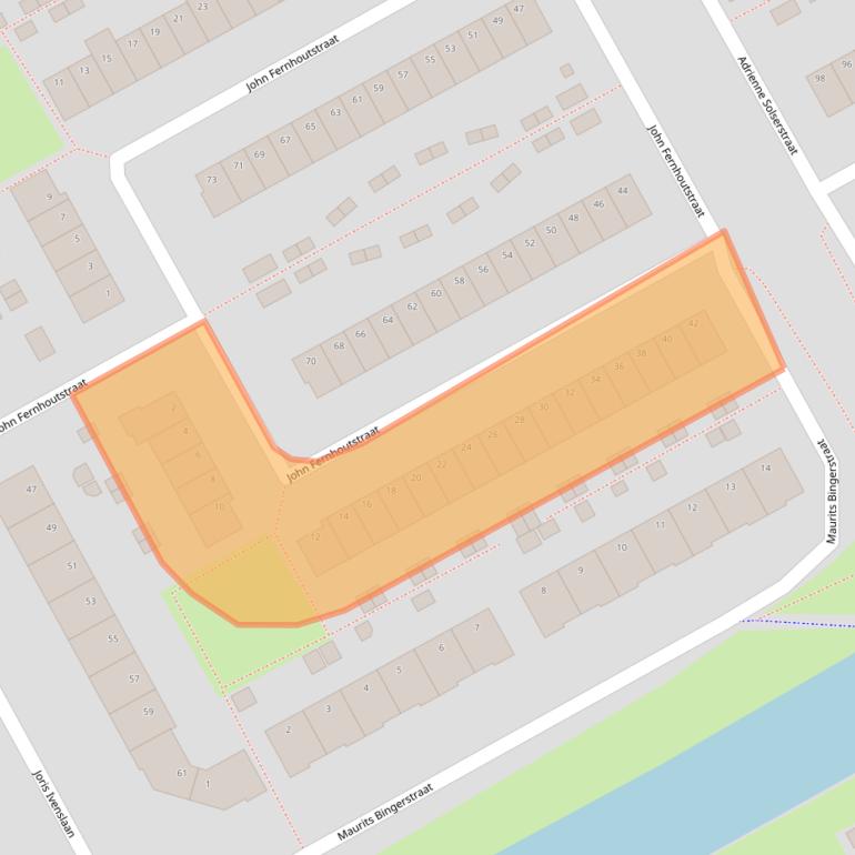 Kaart van postcodegebied 1325PE.