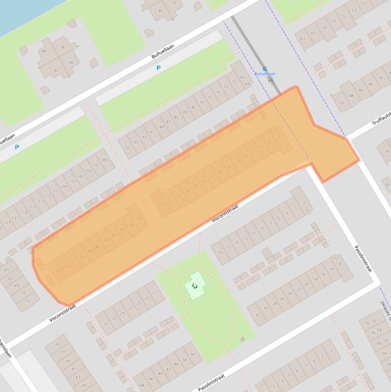 Kaart van postcodegebied 1325PX.