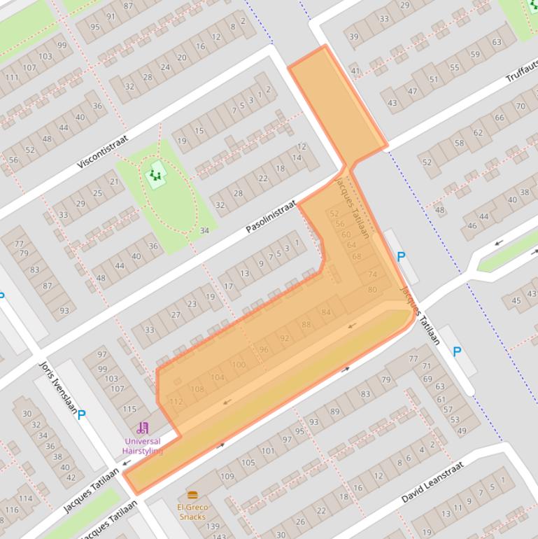 Kaart van postcodegebied 1325RC.