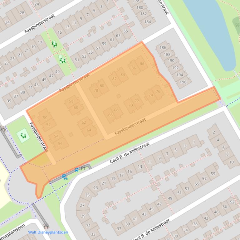 Kaart van postcodegebied 1325RT.