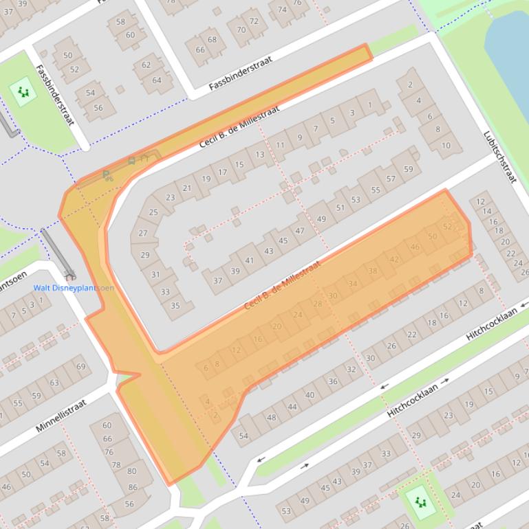 Kaart van postcodegebied 1325RZ.