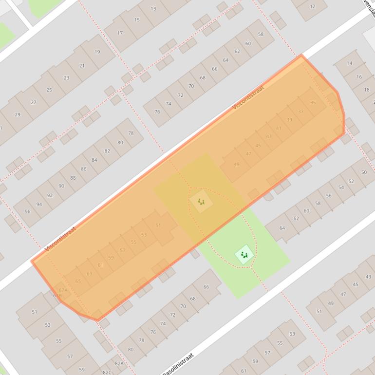 Kaart van postcodegebied 1325SE.