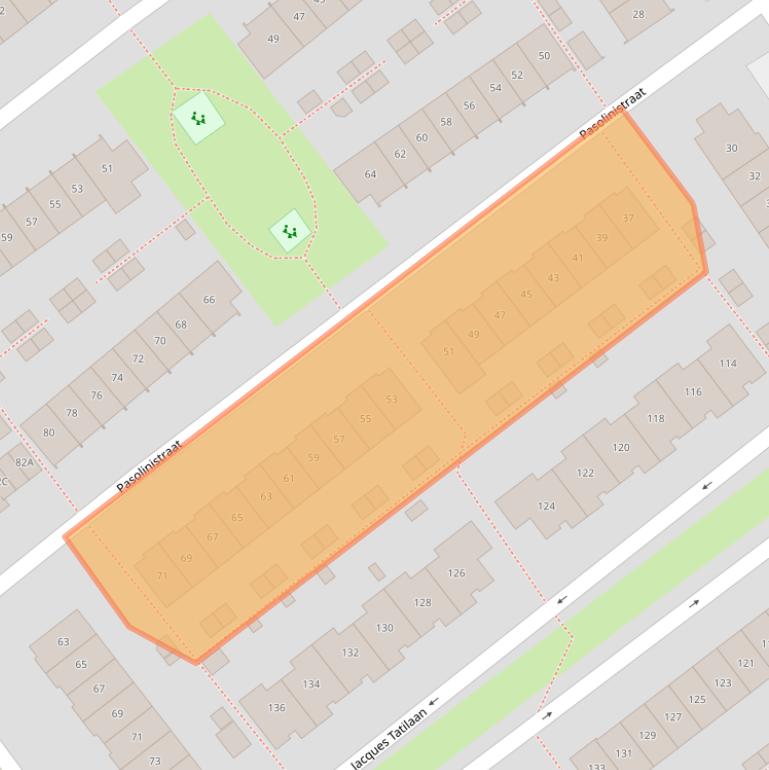 Kaart van postcodegebied 1325SM.