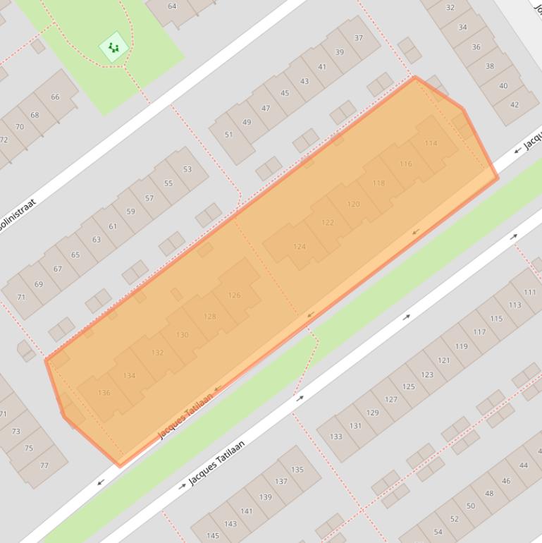 Kaart van postcodegebied 1325SN.